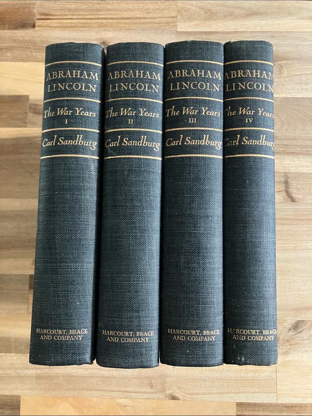 Vintage Carl Sandburg’s Abraham Lincoln - The War Years in Four Volumes / Books